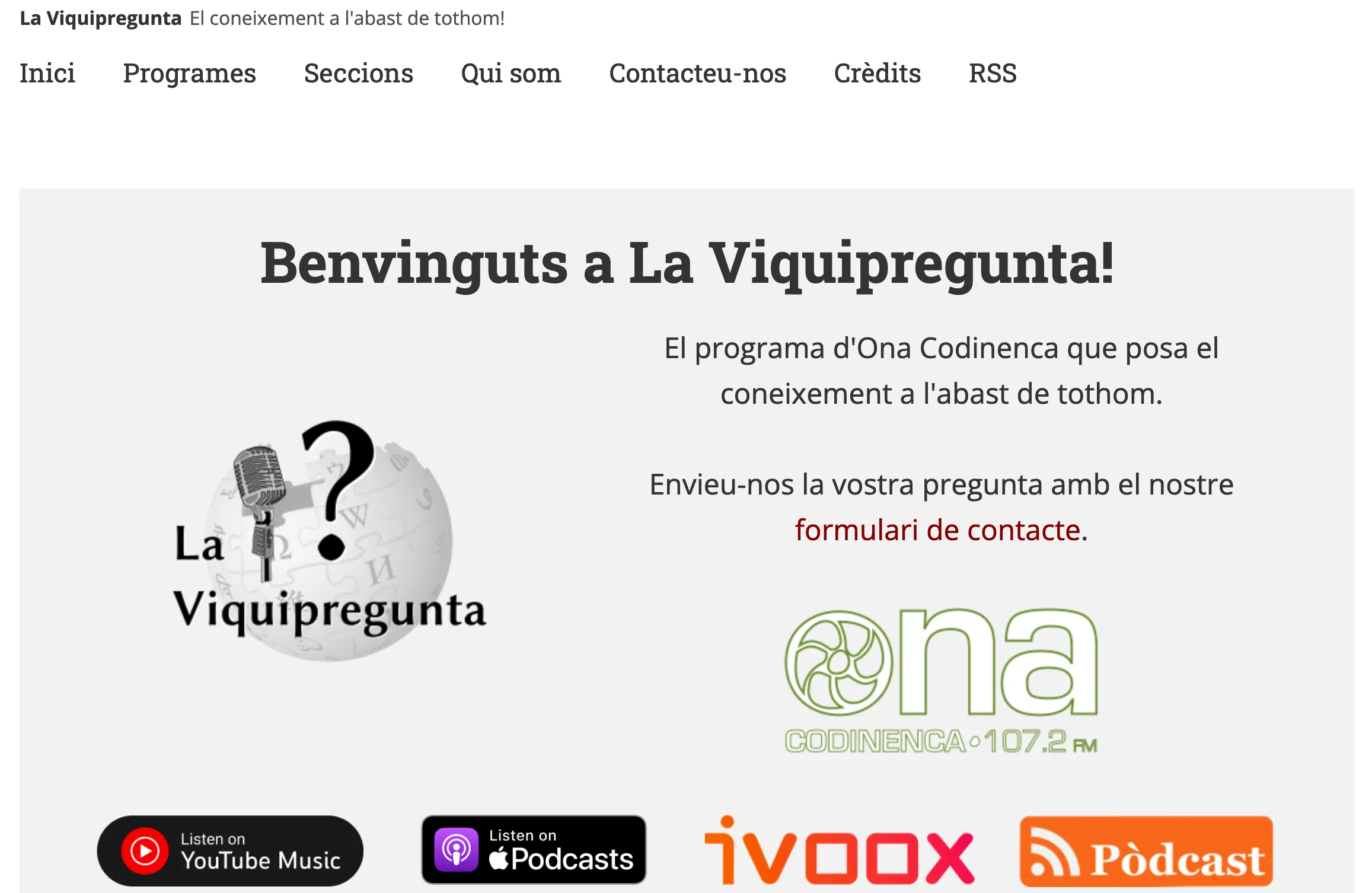 captura de pantalla de la viquipregunta.cat